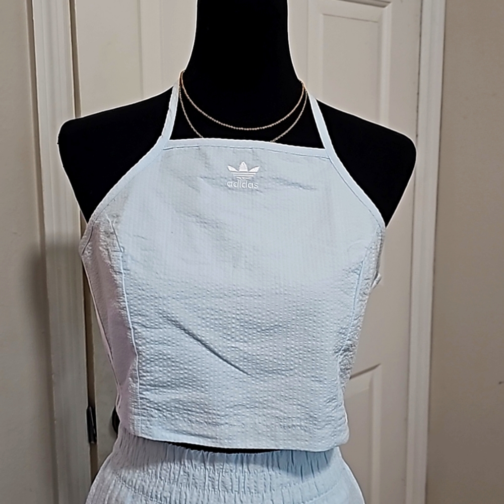 Adidas top - poplin- Medium